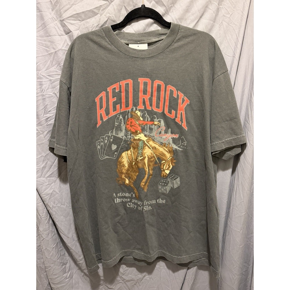 Red Rock Gray T-Shirt Size 2 ExtraLarge New with Tag